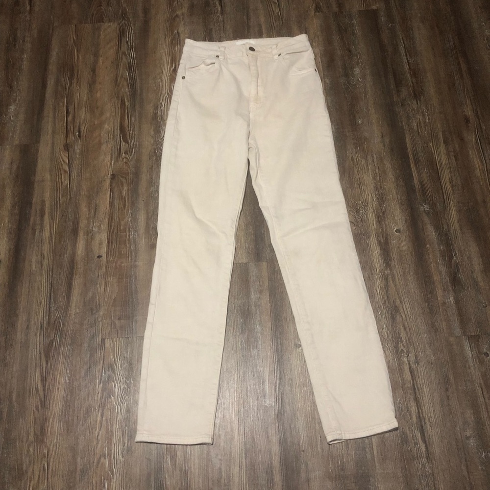Rolla's Dusters High Rise Slim Jeans Women's 27 Straight Leg in Comfort Vanilla